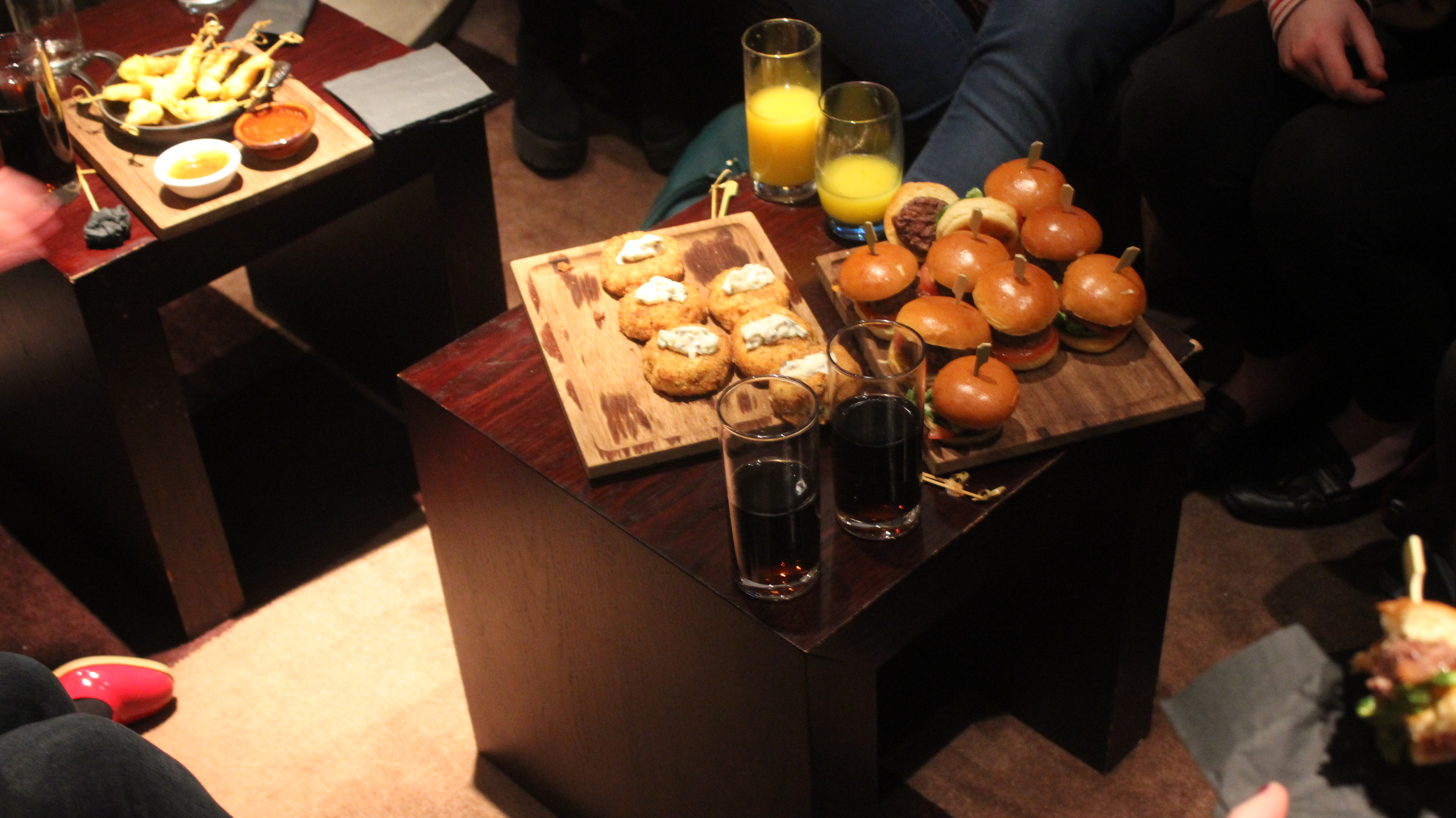 #BlindGuyAdventures | Glasses, Hair, and so much Food Nouveau Lashes Food Table