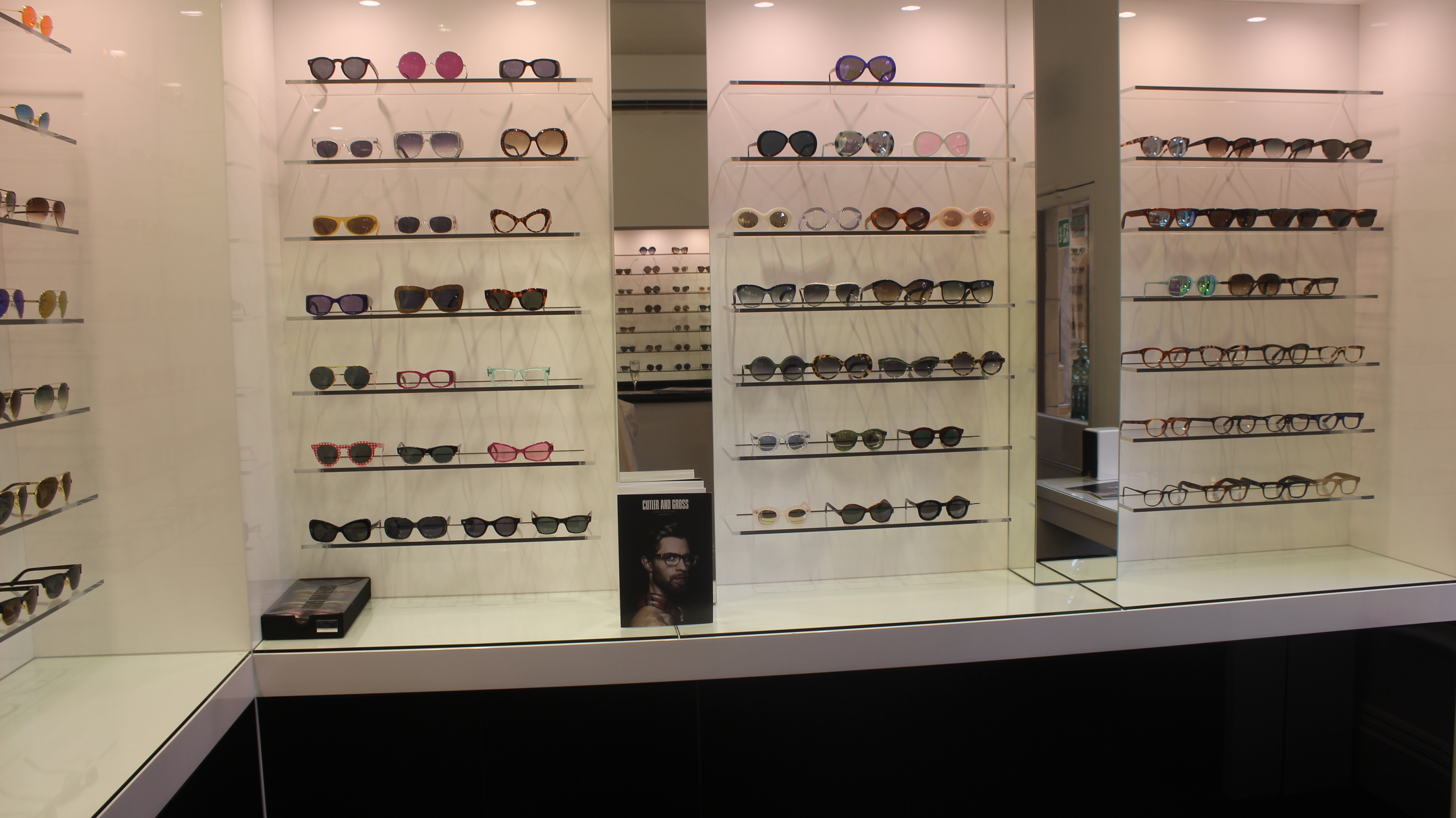 Event Extravaganza #1 | Cutler and Gross and Fabrication Crafts Rack Of Glasses At Cutler And Gross