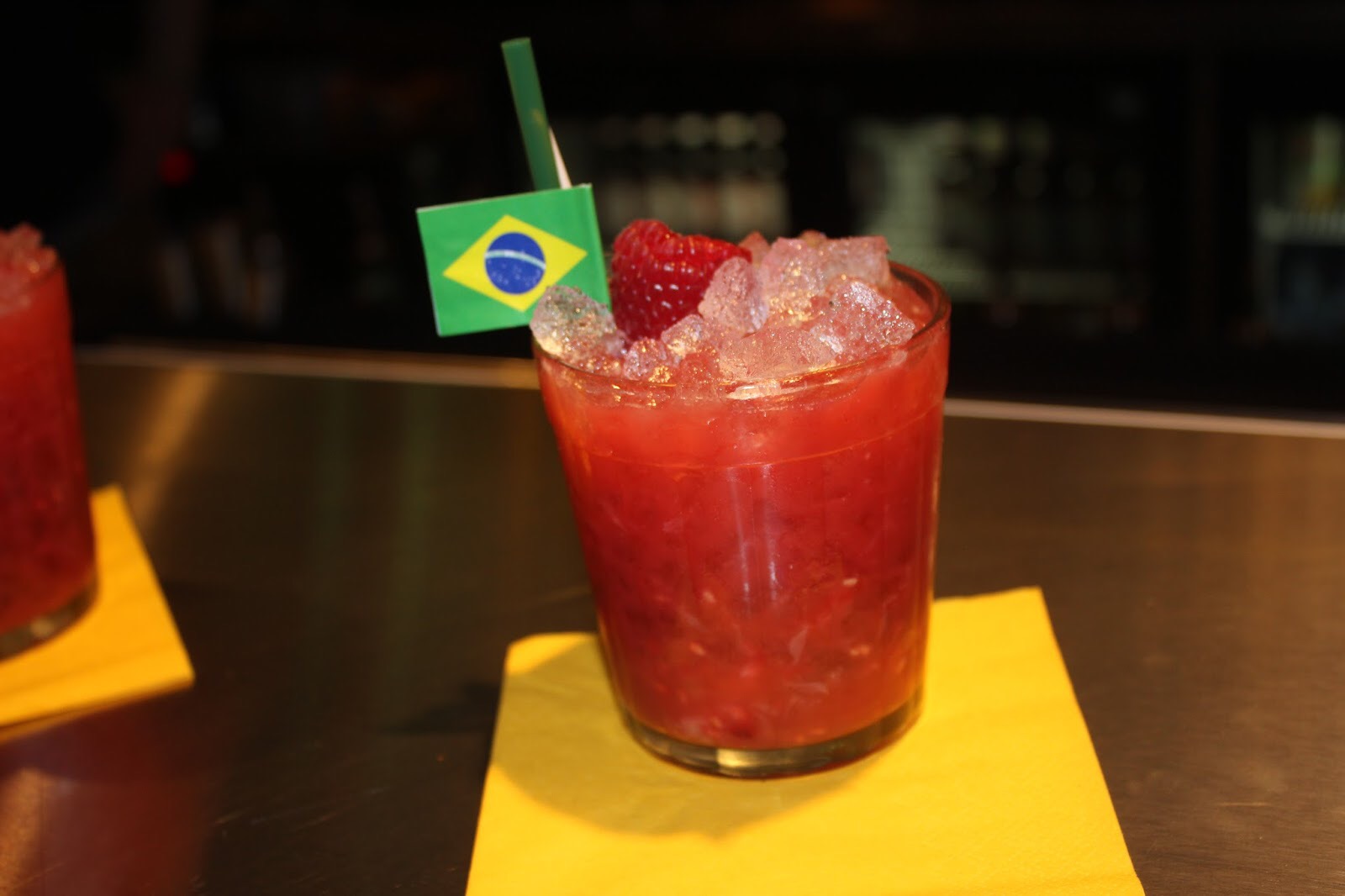 A Brilliant Brazilian Barbecue | Cabana Leeds Road To Rio Summer Menu Launch A short glass containing a cocktail.