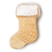 Five Things I Need To Make A Nice Warm Day The Perfect Summer's Day A small sock shaped block of light brown oil that has a white stripe across the top of it, on a white background.