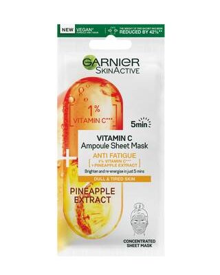 Take An Ampoule Of This For Awakened Skin | Garnier SkinActive Vitamin C Anti Fatigue Ampoule Sheet Mask