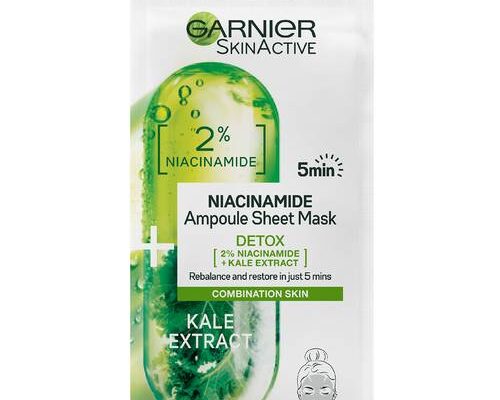 Take An Ampoule Of This For Detoxified Skin | Garnier SkinActive Niacinamide Detox Ampoule Sheet Mask