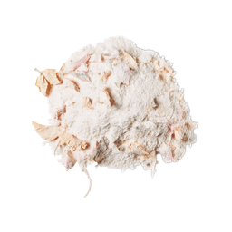 Sweet, Sugar, Candy Man! | Smith & Sinclair Leeds Pop Up Store Launch with The Alchemist Trinity Leeds A medium circular puddle of some creamy white Showder that has some pieces of some dried pink delphinium petals running through it, on a white background.