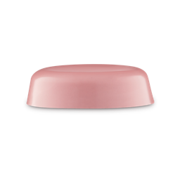A short cylindrical block of some pastel Pink Jelly Mask, on a white background.