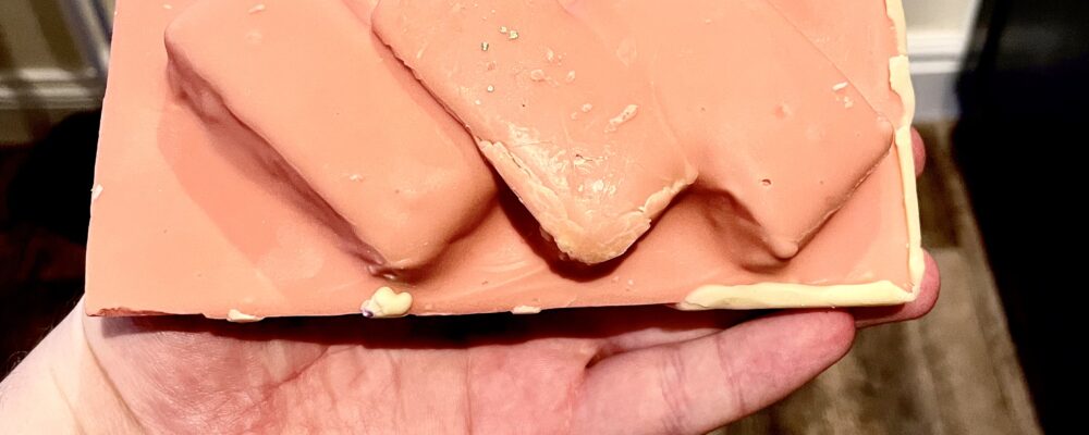 Filling The Contours Of My Tongue With Delicious Chocolate | The Chocolate Smiths Cakes Contour Cherry Bakewell Collaboration Bar