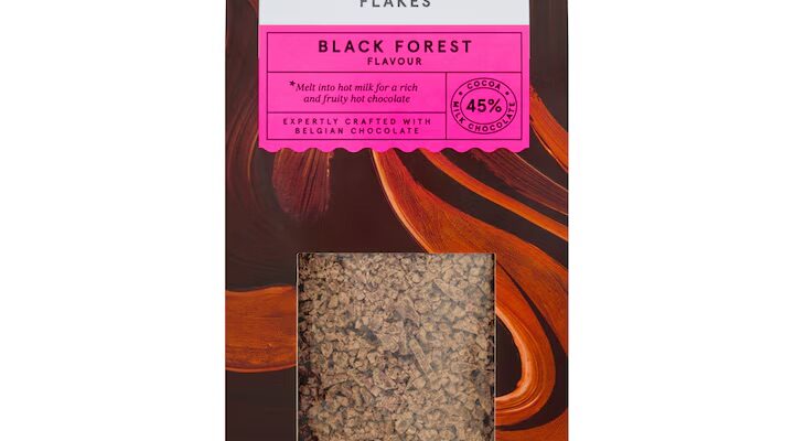 The Finest Black Forest Hot Chocolate In Belgium | Tesco Finest Belgian 45% Black Forest Flavour Hot Chocolate Flakes