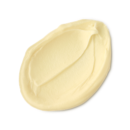There’ll Be Oats In The Water. There’ll Be Birds On The Ground | Lush Oat Cleansing Balm | Gifted A medium circular swatch of some thick, creamy pale yellow cleansing balm, on a white background.